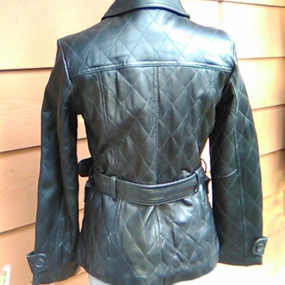 Robert Phillipe Lambskin Black Leather Jacket - Picture 5 of 14
